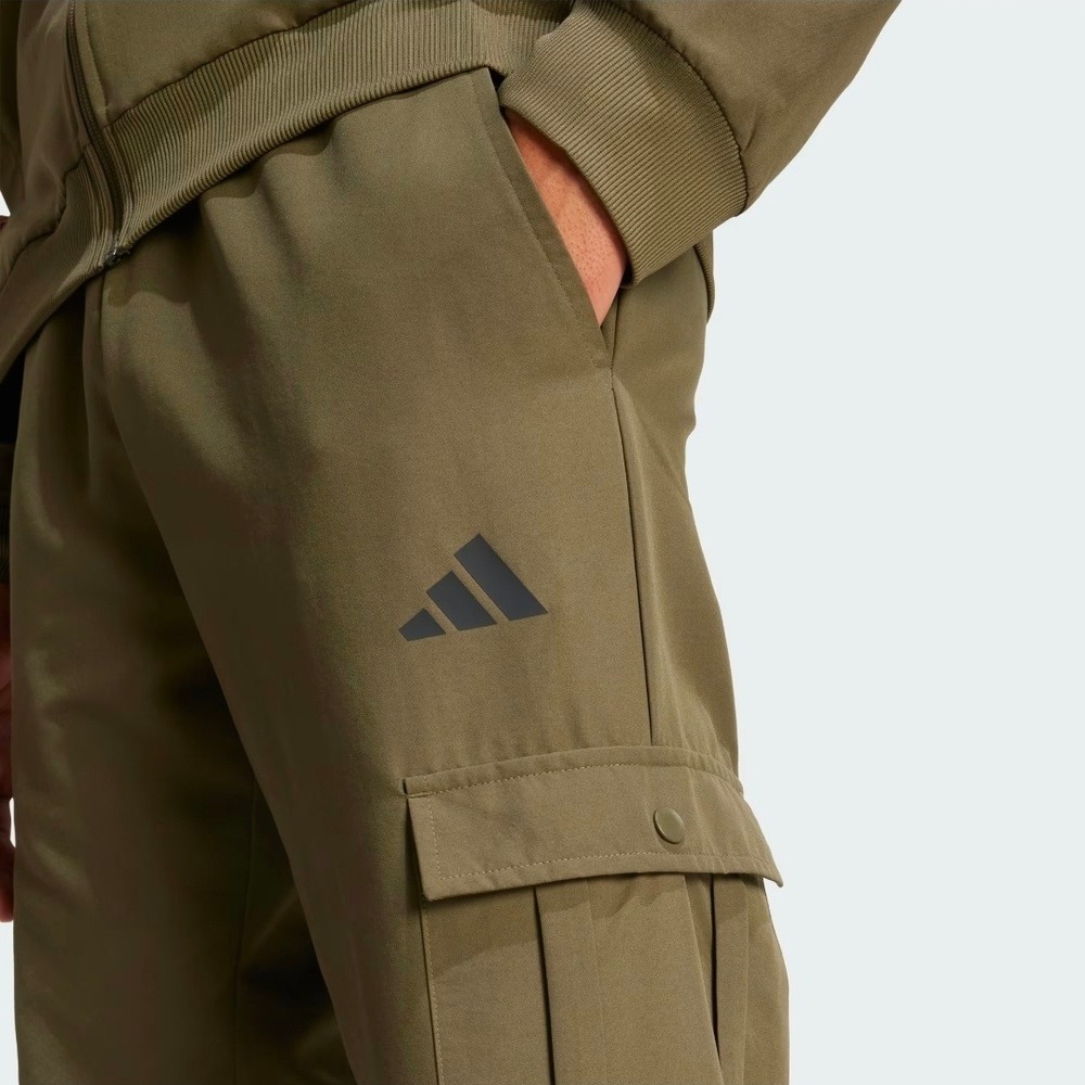 Adidas Men Olive Green Full Zip Cargo Woven Tracksuit Set Size Large‎ JL8604 New - Picture 13 of 13